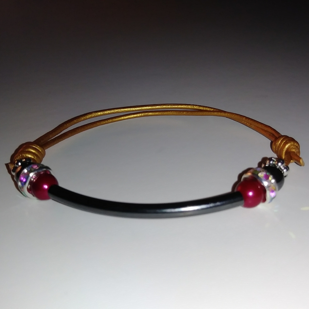 YIN YANG Black bracelet NWOT